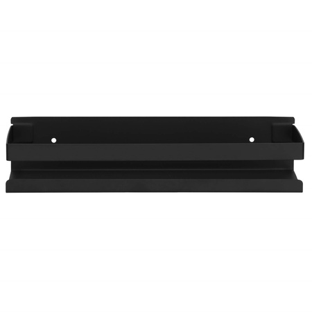 Półka łazienkowa wisząca pod prysznic 30x10 cm stal nierdzewna loft czarna
