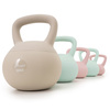 Kettlebell miękki 2kg ciężar do ćwiczeń, kula treningowa, fitness, jasnoróżowy