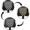 Lampa ogrodowa solarna LED 5w1 ażurowy kinkiet z 3 trybami świecenia czarny