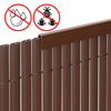 Osłona PVC maskująca 500x140 cm na balkon, taras, ogrodzenie zestaw profile, brązowe