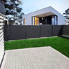 Taśma ogrodzeniowa PVC 26 m x 19 cm 1200 g/m2 z klipsami mocującymi 20 szt. antracyt