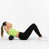 Roller fitness do masażu ciała, masażer piankowy wałek średnio twardy, czarny