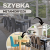 Pokrowiec na krzesło elastyczny uniwersalny turkusowy