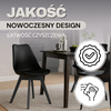 Krzesła Verde 4 szt. do jadalni, kuchni skandynawskie nowoczesne czarne