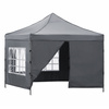 Pawilon handlowy 3x3 m namiot handlowy ekspresowy na imprezy, targ, catering, ciemnoszary
