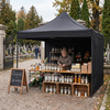 Pawilon handlowy 3x3 m namiot handlowy ekspresowy na imprezy, targ, catering, czarny