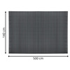 Osłona PVC maskująca 500x140 cm mata na balkon, taras, ogrodzenie, ciemnoszara