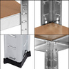 Regały metalowe magazynowe 2 szt. 180x90x30cm 875kg 5 półek do garażu, piwnicy
