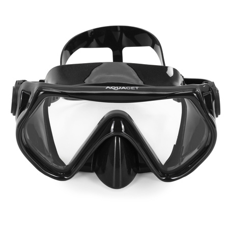 Komplet do snorkelingu płetwy 42-47 regulowane, maska do nurkowania AntiFog i rurka DryTop