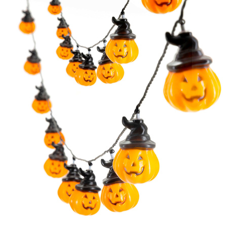 Girlanda na Halloween 20 LED dynie łańcuch świetlny 5 m na baterie IP44 świecąca dekoracja
