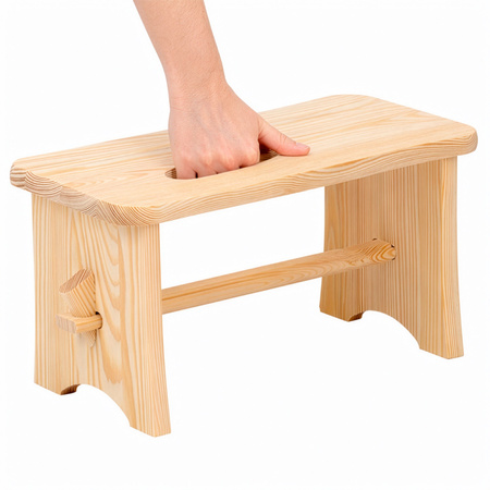 Taboret drewniany, wielofunkcyjny stołek, podest, krzesło ogrodowe do plewienia