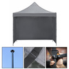 Pawilon ogrodowy 3x3 m namiot handlowy ekspresowy na imprezy, targ, catering, szary