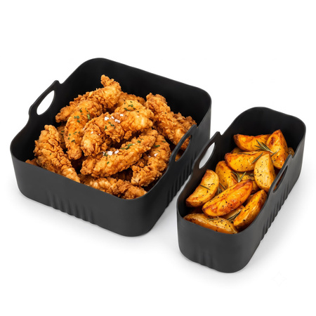Wkład silikonowy do Air Fryer 1,5-3 L zestaw 2 szt.  foremka do frytkownicy beztłuszczowej