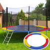 Siatka do trampoliny zewnętrzna z osłoną na sprężyny 300/305/312 cm 10 FT 8 słupków multikolor