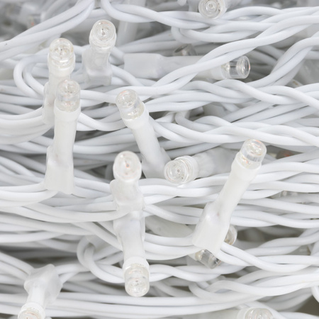 Kurtyna świetlna 300 led girlanda, lampki wewnętrzno-zewnętrzne sople zimny biały