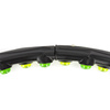 Hula hop z wypustkami masującymi, składane 88 cm obręcz do ćwiczeń cardio, czarno-zielone