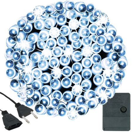 Lampki świąteczne 200 Led biały zimny 15,5 m oświetlenie choinkowe