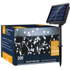 Lampki świąteczne 200 Led 22 m zimny biały oświetlenie choinkowe solarne druciki