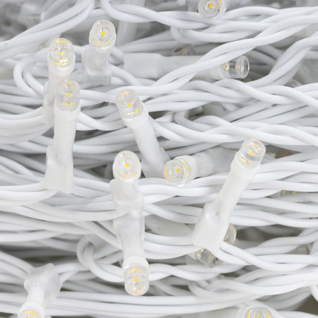 Kurtyna świetlna 200 led girlanda, lampki wewnętrzno-zewnętrzne sople ciepły biały