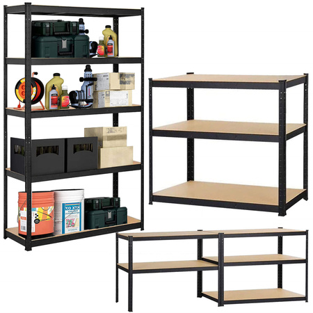 Regał metalowy magazynowy 5 półek 180x90x40cm 875kg do garażu, piwnicy
