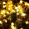 Lampki choinkowe 50 Led biały ciepły 7,5 m programator 8 trybów