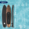 SUP do pływania 350 cm deska paddleboard stand up pompowana z wiosłem i akcesoriami