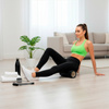 Roller fitness do masażu ciała, średnio twardy, wałek z wypustkami, czarny
