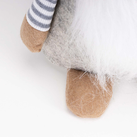 Krasnal świąteczny 38 cm ozdoba figurka skrzat bożonarodzeniowy, gnom stojący