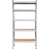 Regał metalowy magazynowy 5 półek 180x90x40cm 875kg do piwnicy, garażu