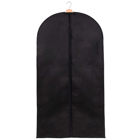 Pokrowiec na ubrania 130 cm garnitur z suwakiem czarny