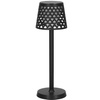 Lampa ogrodowa solarna LED 5w1 ażurowy kinkiet z 3 trybami świecenia czarny