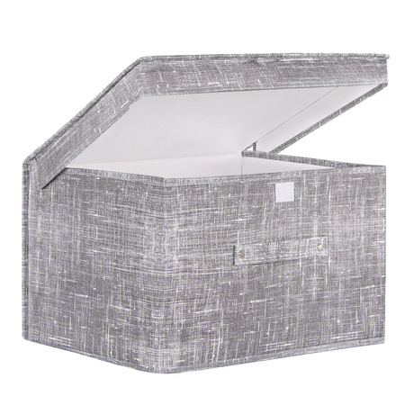 Pudełko do przechowywania 30x50x40cm organizer zamykany szary