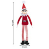 Skrzat, krasnal dekoracja Boże Narodzenie 40 cm elf świąteczny, siedzący