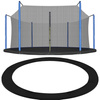 Siatka do trampoliny wewnętrzna z osłoną na sprężyny 244 cm 8 FT 6 słupków czarna