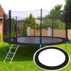 Siatka do trampoliny zewnętrzna z osłoną na sprężyny 244 cm 8 FT 6 słupków czarna
