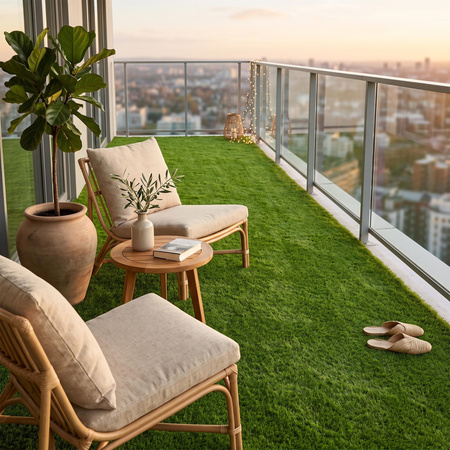 Sztuczna trawa 2 x 1mb na taras balkon boisko miękka 45 mm