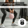 Kettlebell do ćwiczeń 8 kg hantla, odważnik treningowy ABS kula różowa