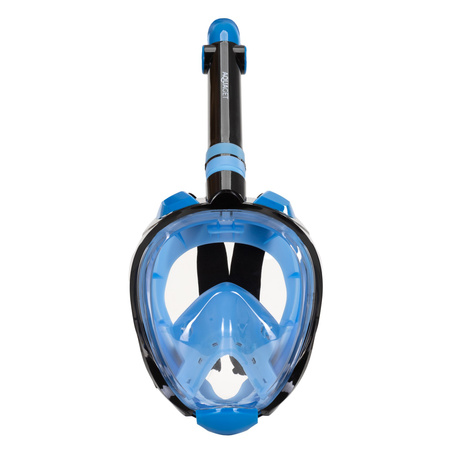 Maska do snorkelingu, nurkowania L/XL pełnotwarzowa z rurką, uchwyt na kamerę, AntiFog, DryTop