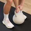 Kettlebell miękki 10 kg ciężar do ćwiczeń, kula treningowa, fitness, beżowy