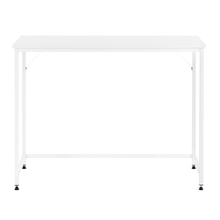 Biurko loft 100x50x76 cm industrialne, stolik komputerowy nowoczesny biały