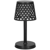 Lampa ogrodowa solarna LED 5w1 ażurowy kinkiet z 3 trybami świecenia czarny