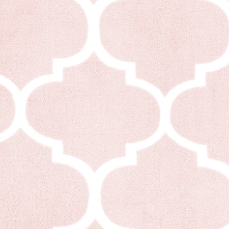 Narzuta na łóżko, koc 150x200 jasnoróżowy wzór maroko