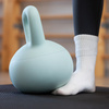 Kettlebell miękki 6 kg ciężar do ćwiczeń, kula treningowa, fitness, turkusowy