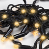 Kurtyna świetlna, sople PRO 500 Led lampki zewnętrzne 25 m ciepły biały + zimny biały flash