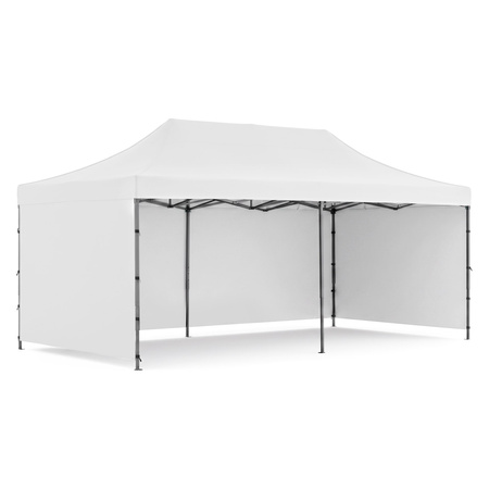 Pawilon handlowy 3x6 m namiot handlowy ekspresowy na imprezy, targ, catering, biały