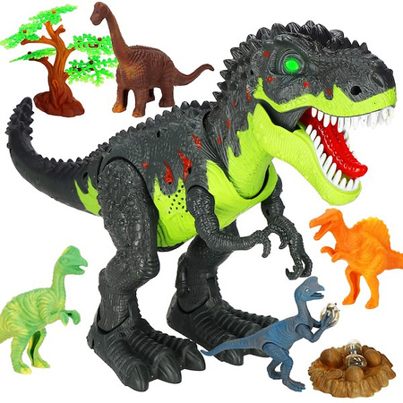 Dinozaur T-rex zestaw figurek świeci znosi jaja 