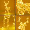 Renifer Led ozdoba świetlna 100 LED dekoracja ciepły biały