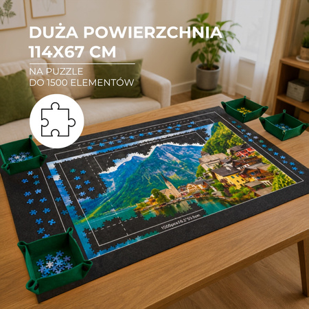 Mata do puzzli 1500 elementów 114x67 cm zwijana plansza do układania