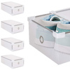 Organizer na buty 31x20,5x11 cm zestaw 5 szt. pudełka z otwieraną klapą