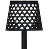 Lampa ogrodowa solarna LED 5w1 ażurowy kinkiet z 3 trybami świecenia czarny